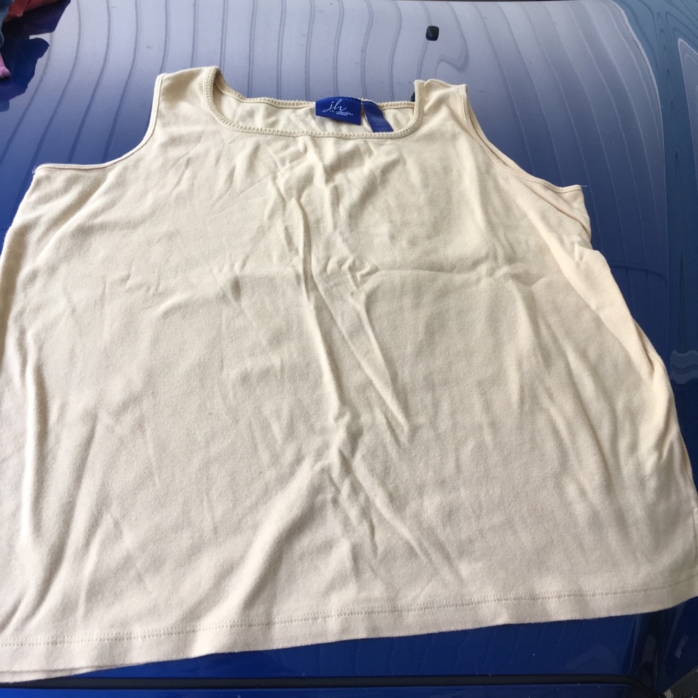 JH Collections Size 2 White Tank Top